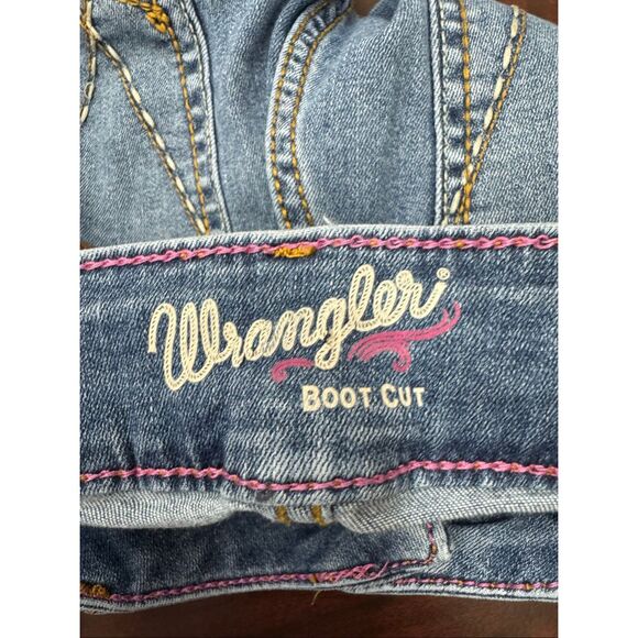 Wrangler Boot Cut Mid Rise Jeans Size 5/6x34 - Picture 5 of 8